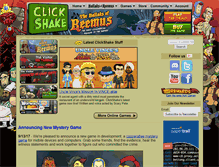 Tablet Screenshot of clickshakegames.com